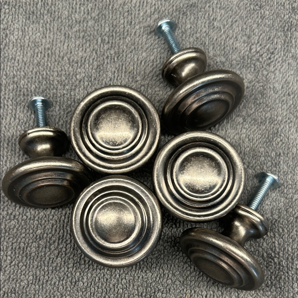 Vintage-Inspired Pewter Drawer Knobs